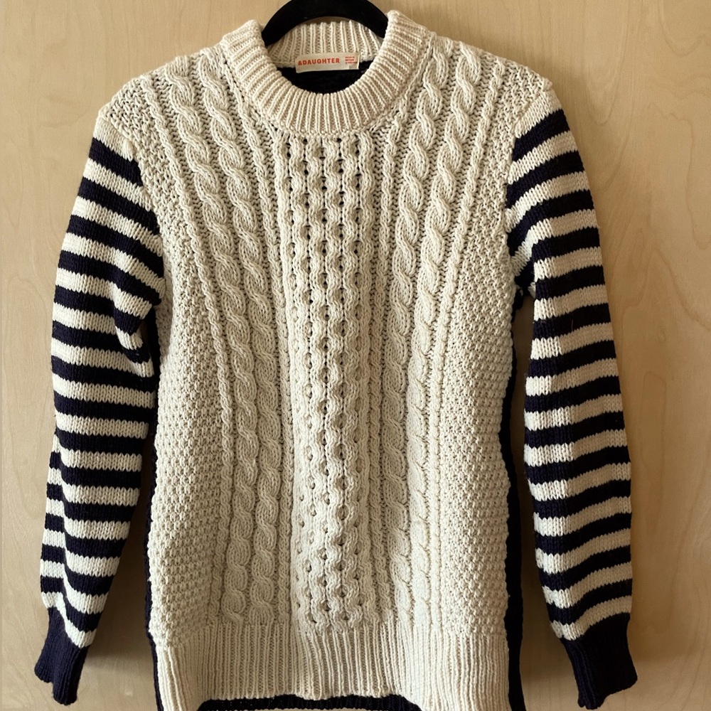 &Daughter (And Daughter) striped sweater. Luxury item!